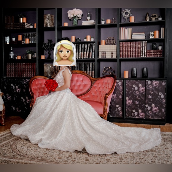 beautiful and elegant wedding dress. 
Original price: $2740.25
Style: Helen - Picture 4 of 5